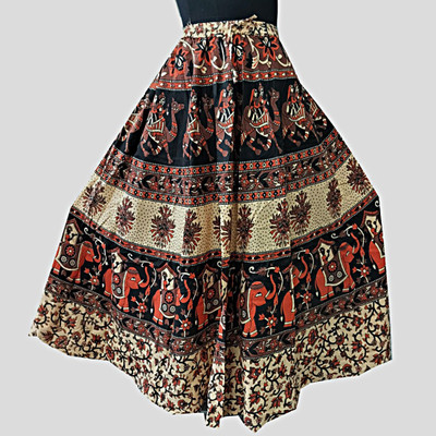 yarendra export Printed Women Flared Multicolor Skirt