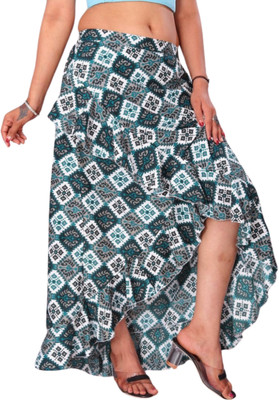JYESHTA Printed Women Flared Multicolor Skirt