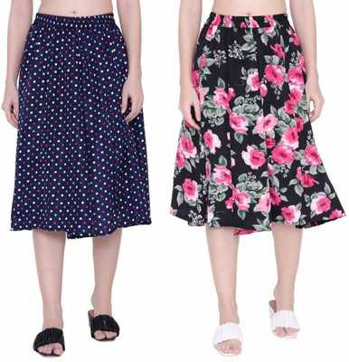 Manat Diva Printed Women A-line Multicolor Skirt