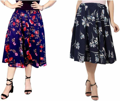 MAIYYAA COLLECTION Printed Women A-line Multicolor Skirt