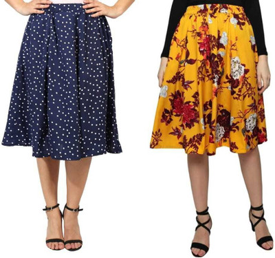 MAIYYAA COLLECTION Printed Women A-line Multicolor Skirt