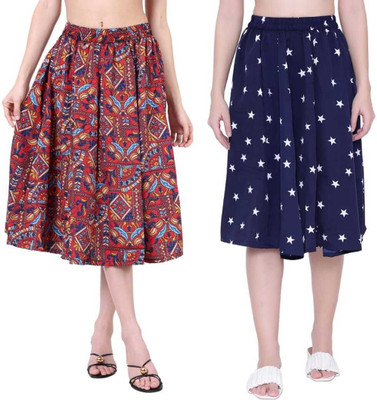 MAIYYAA COLLECTION Printed Women A-line Multicolor Skirt