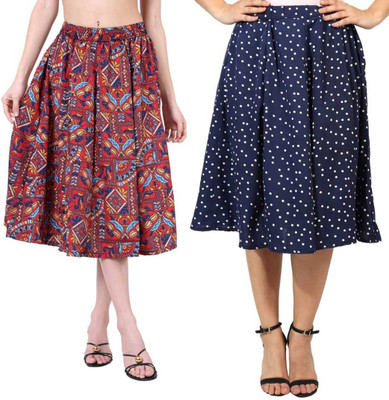 PRABHNOOR Printed Women A-line Multicolor Skirt
