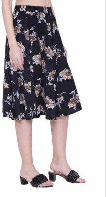 Mannat Diva Floral Print Women A-line Multicolor Skirt