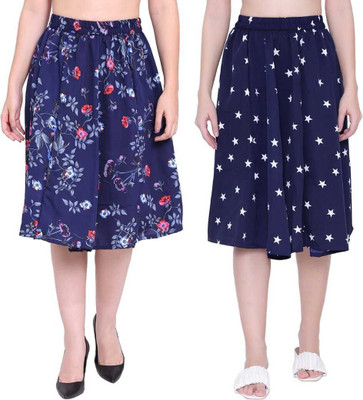 Manat Diva Printed Women A-line Multicolor Skirt