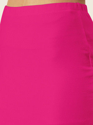 Dressberry Solid Women Pencil Pink Skirt