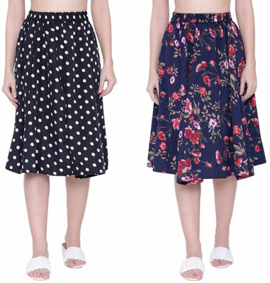 Manat Diva Printed Women A-line Multicolor Skirt