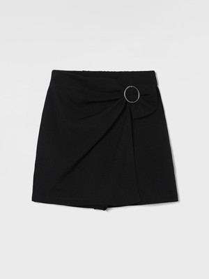 Fame Forever by Lifestyle Solid Girls Skorts Black Skirt