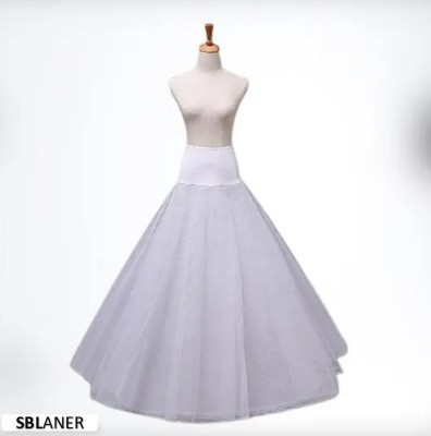 SBLANER Solid Women A-line White Skirt