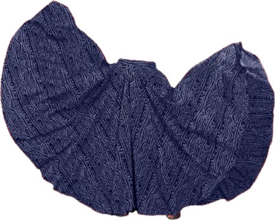 JYESHTA Printed Women Flared Blue Skirt