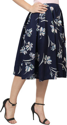 MAIYYAA COLLECTION Printed Women A-line Blue Skirt