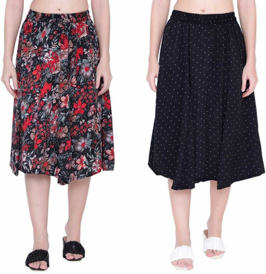 Manat Diva Printed Women A-line Multicolor Skirt