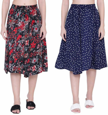 Manat Diva Printed Women A-line Multicolor Skirt