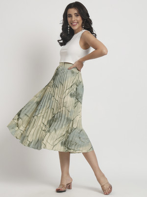 ZWERLON Solid Women Flared Multicolor Skirt