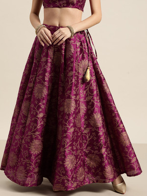 Shae by SASSAFRAS Woven Women Flared Purple Skirt