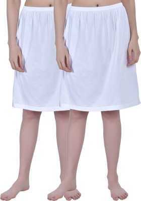 Aimly Solid Women Regular White Skirt