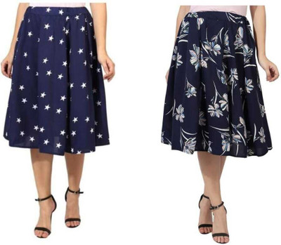 MAIYYAA COLLECTION Floral Print, Printed Women A-line Multicolor Skirt