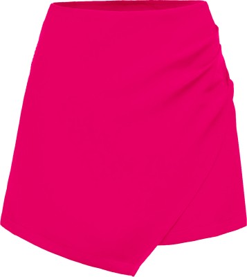 Rajovati Solid Women Pink Beach Shorts