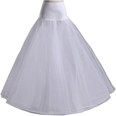 Dollfashion Solid Women Layered White Skirt