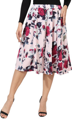 pabhnoor Printed Women A-line Multicolor Skirt