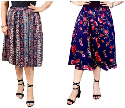 MAIYYAA COLLECTION Printed Women A-line Multicolor Skirt