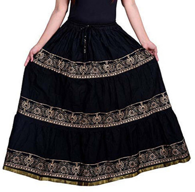 Sohan Printed Women Flared Multicolor Skirt