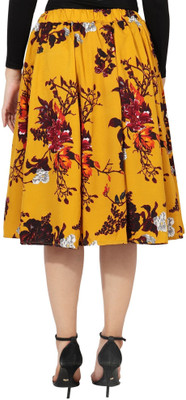 Manat Diva Printed Women A-line Multicolor Skirt