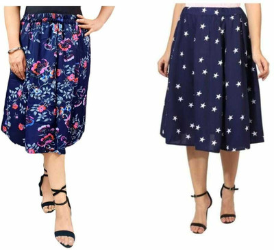 Manat Diva Printed Women A-line Multicolor Skirt