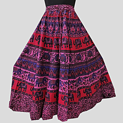 yarendra export Printed Women Flared Multicolor Skirt