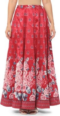 BIBA Printed Women Regular Red Skirt