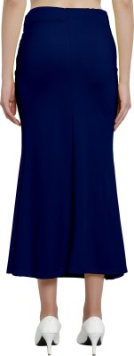 Chandan Tex Fab Solid Women Flared Dark Blue Skirt