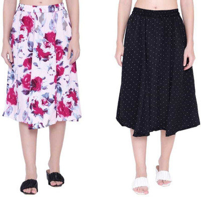Manat Diva Printed Women A-line Multicolor Skirt