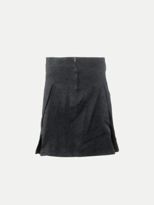 radprix Solid Girls Skorts Black Skirt