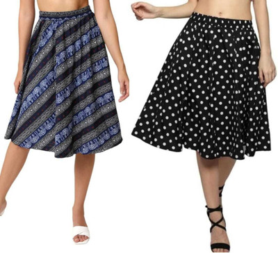 Manat Diva Printed Women A-line Multicolor Skirt