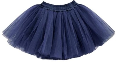 A.T.U.N. Solid Girls Regular Blue Skirt