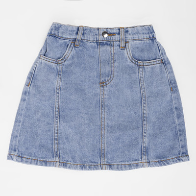 Pantaloons Junior Solid Girls A-line Blue Skirt