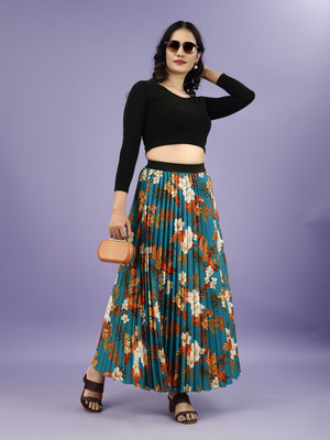 OTABU Printed Women A-line Multicolor Skirt