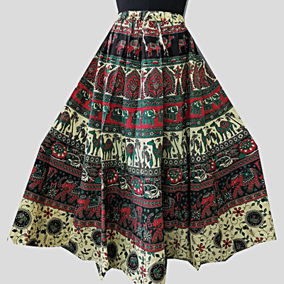 MF CREATION Printed Women Flared Multicolor Skirt