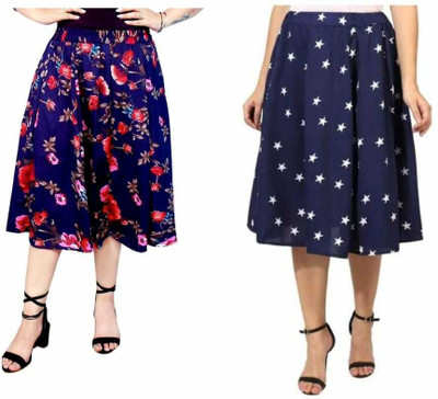 MAIYYAA COLLECTION Printed Women A-line Multicolor Skirt
