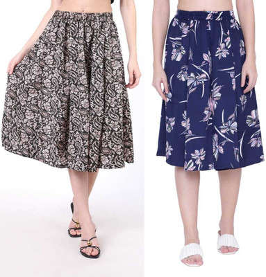 PRABHNOOR Printed Women A-line Multicolor Skirt