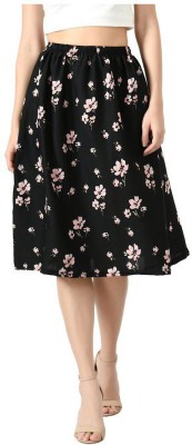 IndiWeaves Polka Print Women A-line Multicolor Skirt