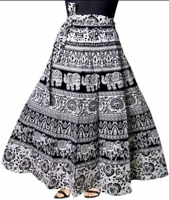 KHUNTETA'S Printed Women Flared Multicolor Skirt