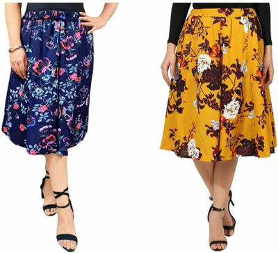 Manat Diva Printed Women A-line Multicolor Skirt
