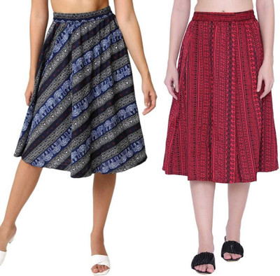 Manat Diva Printed Women A-line Multicolor Skirt