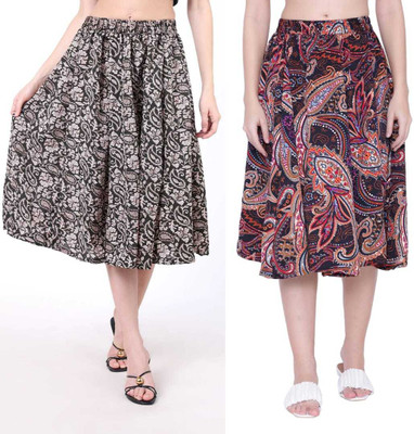 PRABHNOOR Printed Women A-line Multicolor Skirt