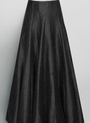 AK FASHION CREATIONS Solid Women Flared Black Skirt