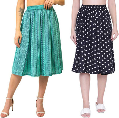 Manat Diva Printed Women A-line Multicolor Skirt