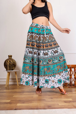 pradeep enterprise Printed Women Flared Multicolor Skirt