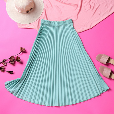 ZWERLON Abstract Women A-line Light Green Skirt