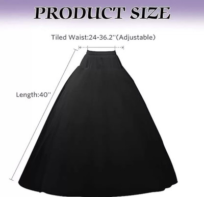 MGWCOLLECTION Solid Women Flared Black Skirt